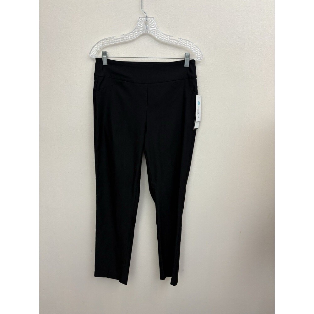TRIBAL Stitch Fix Women Black Pull On Ankle Pants Flatten It Pockets Sz 8 Work